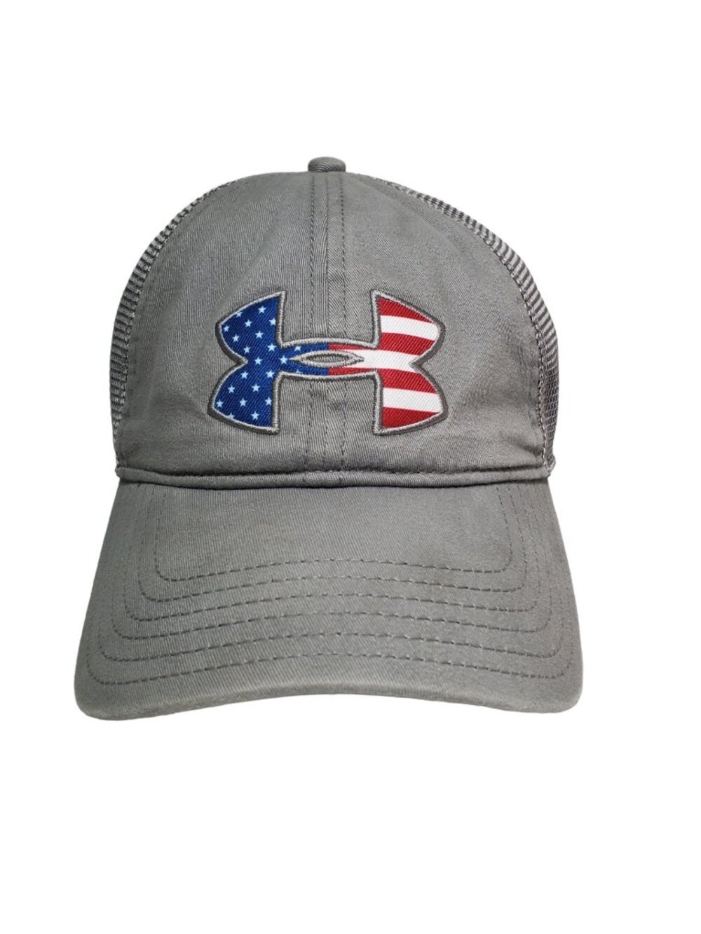 Under Armour Flag USA Patriotic Mesh Trucker Snapback Hat Cap
